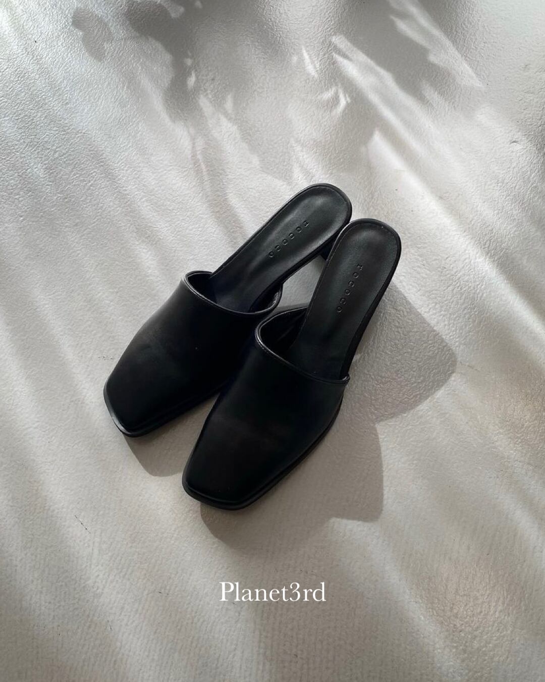 TODAYFUL チャンキーヒールサボ Black / Ivory | planet3rd