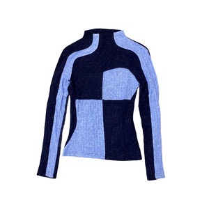 【EWIV】Neutral color turtleneck sweater