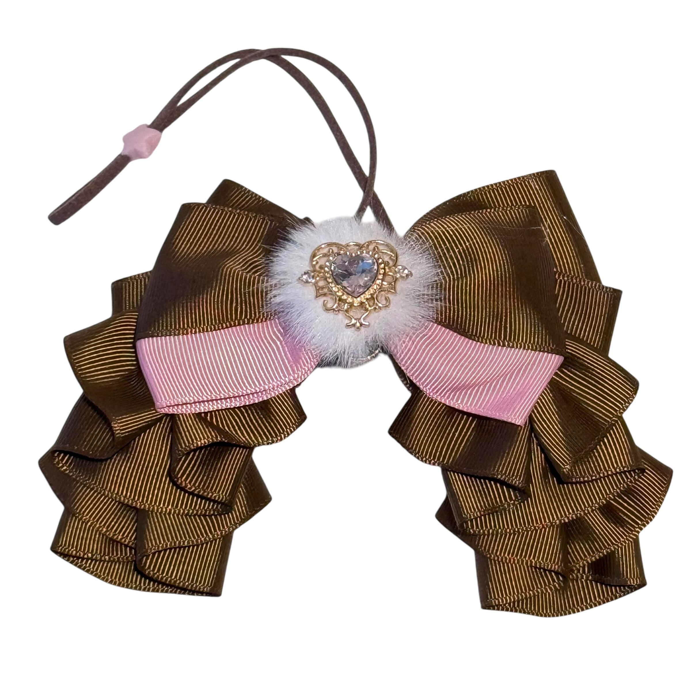 ハートチョーカー】グランデサイズ いちごチョコ 犬猫チョーカー