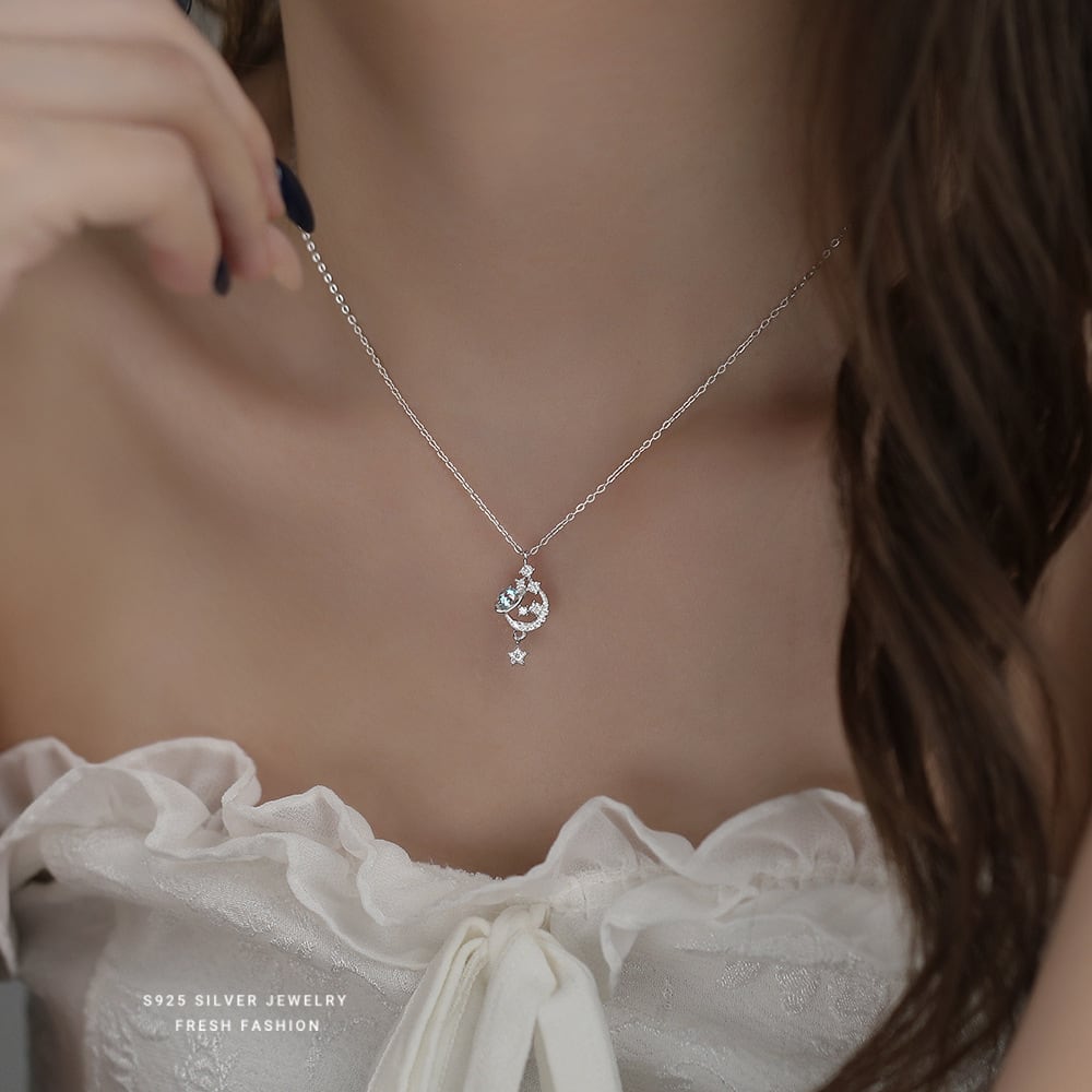 オリジナルK18ネックレス ジルコン レディース シンプル上品 | Daimaruya