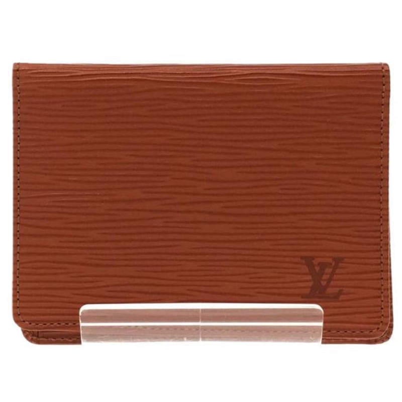 【良品】Louis Vuitton エピレザー ケース LOUIS VUITTON エピレザーパスケース