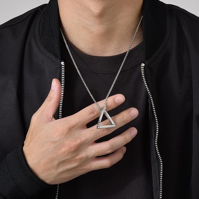 Rockyu] ネックレス メンズ シルバー アレルギー対応 ステンレス