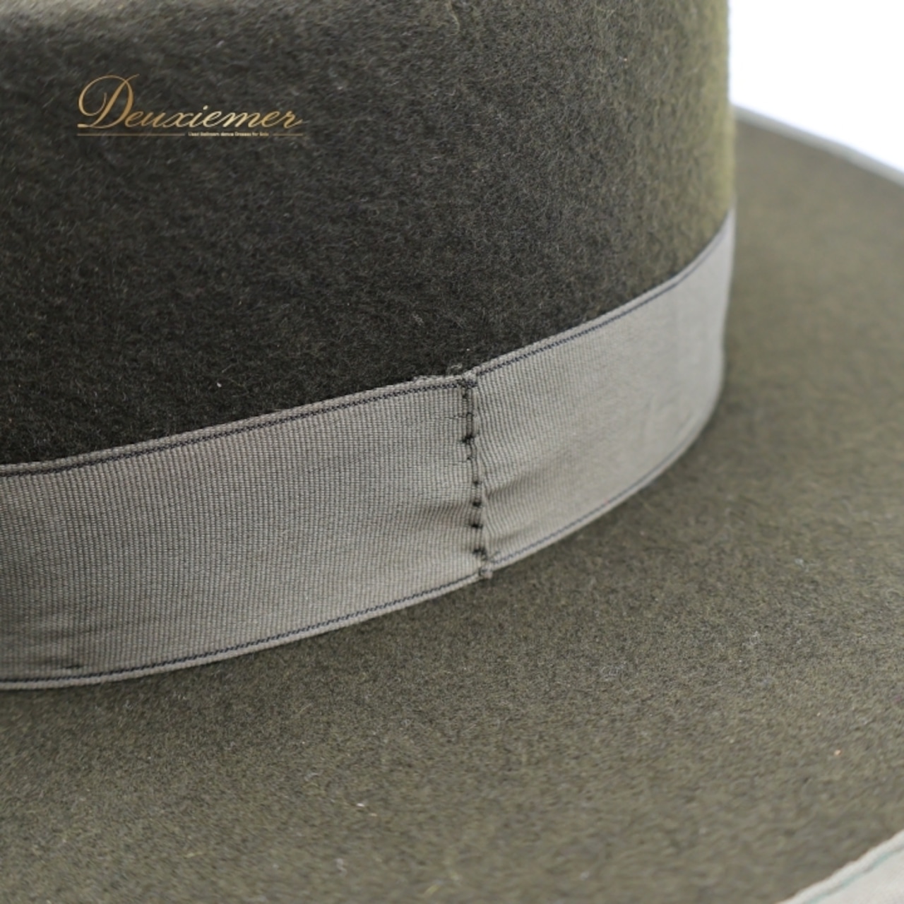 フラメンコ 衣装 コルドベス ハット グリーン系 アントニオガルシア ANTONIO GARCIA 緑 帽子 ぼうし つば リボン テープ ダンス用 舞台 発表会 つば付き シンプル 無地 練習 レッスン おしゃれ 小物