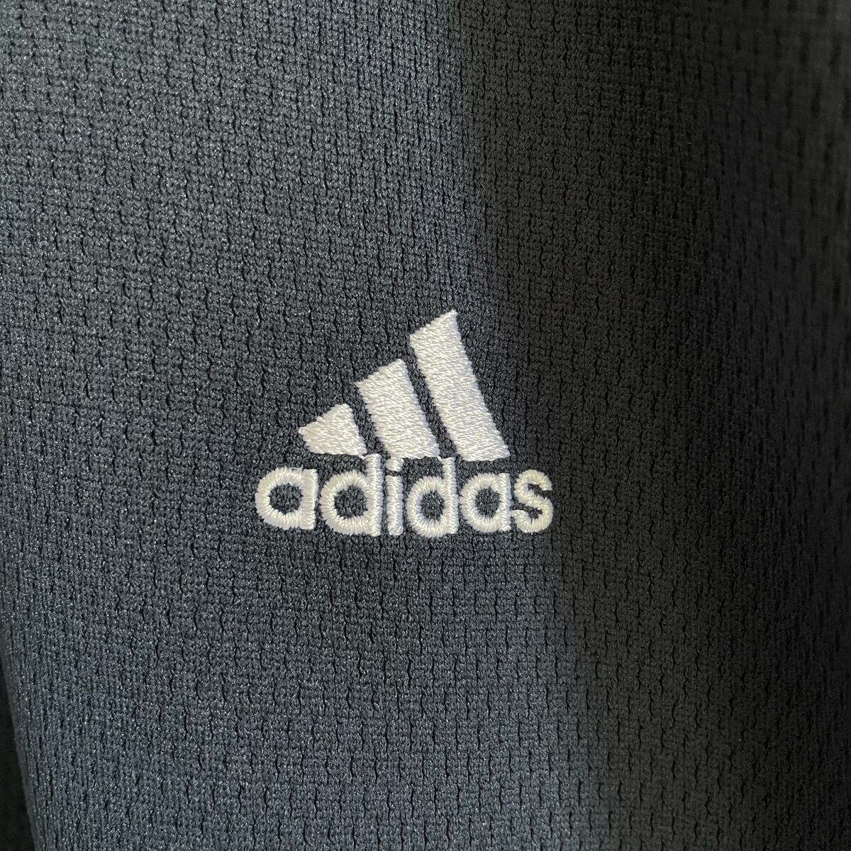 00s Adidas アディダス ゲームシャツ サッカー シルバー Y2K