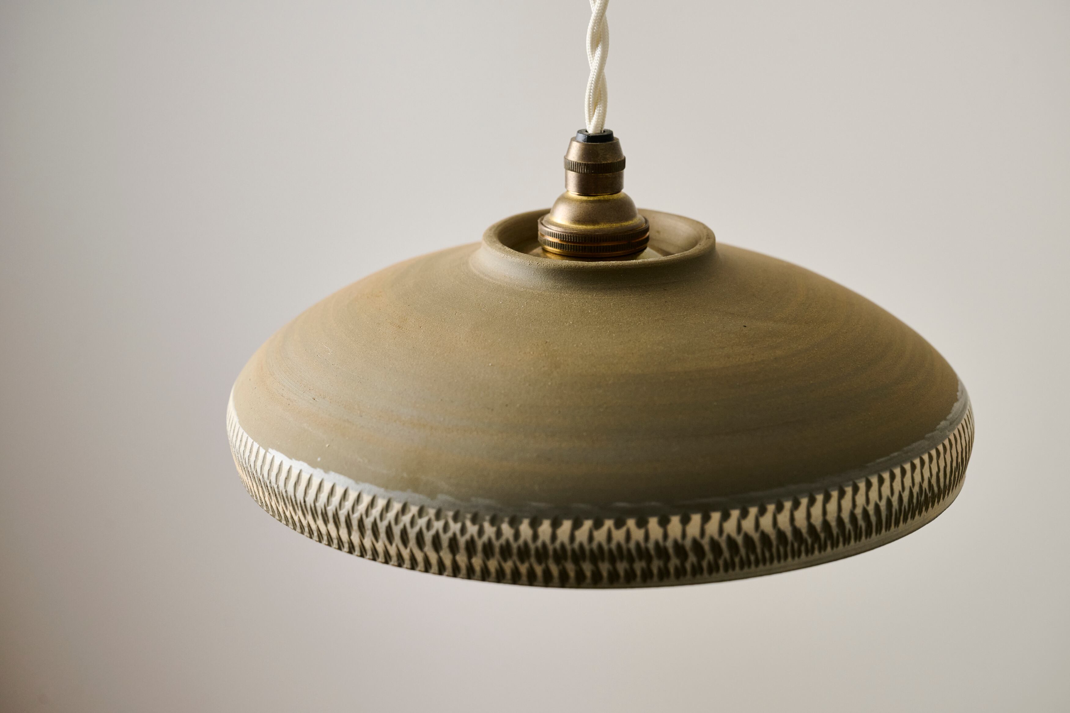 小鹿田焼 ランプシェード 焼き締め本焼き 