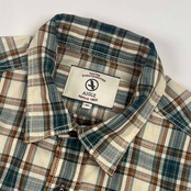 AIGLE エーグル チェック 長袖 ワークシャツ M/メンズ