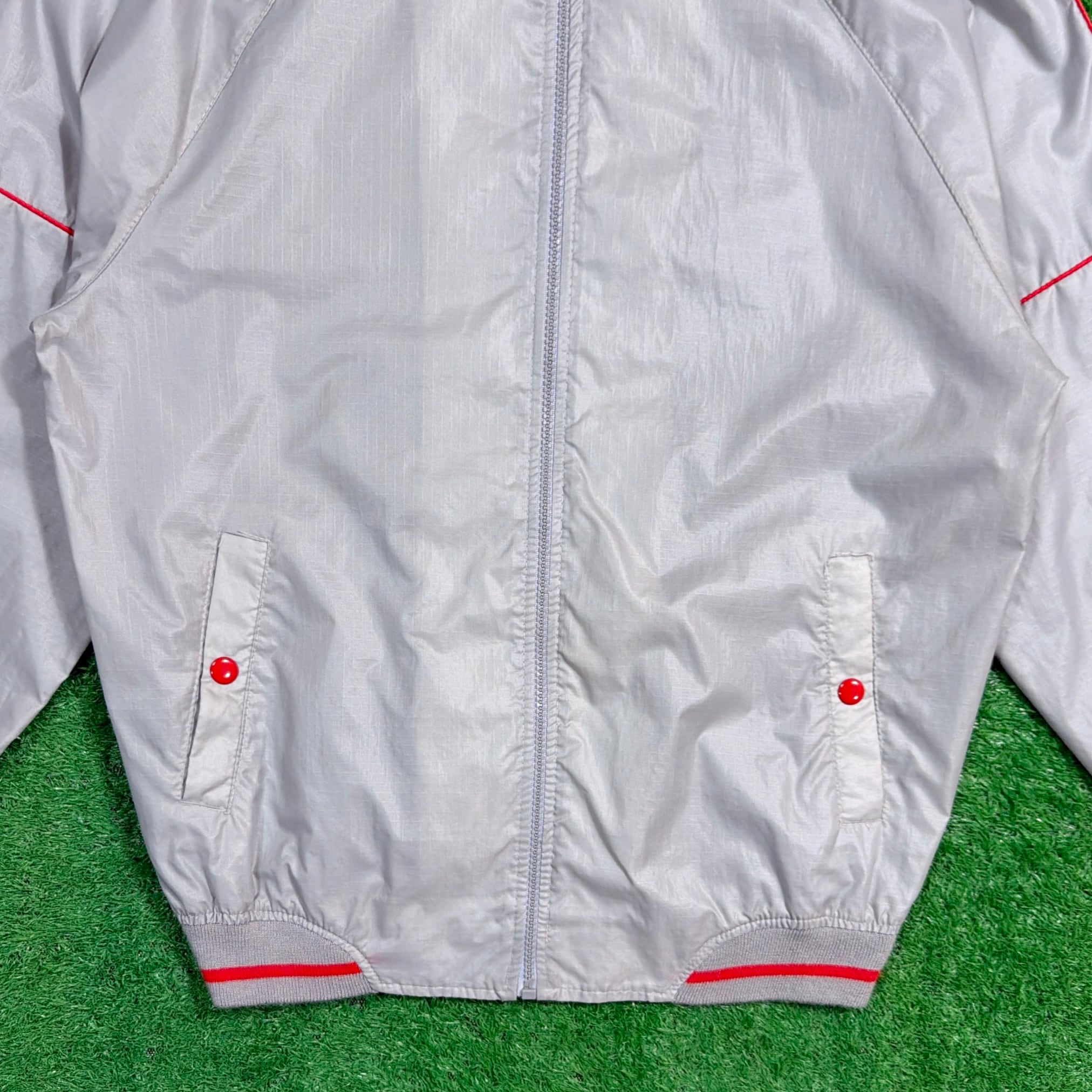 Men's】 80s - 90s リブ付き レトロデザイン ナイロンジャケット / 80