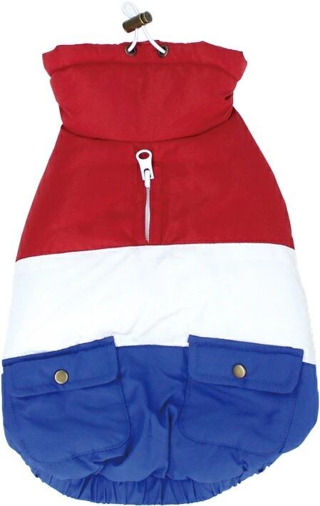 トリコロール キルト ハイネック チノフィロ 撥水加工 犬 アウター SSサイズ 防寒 寒さ対策 秋 冬 暖かい 散歩 服 ペット服 小型犬 中型犬 おしゃれ ドッグウェア