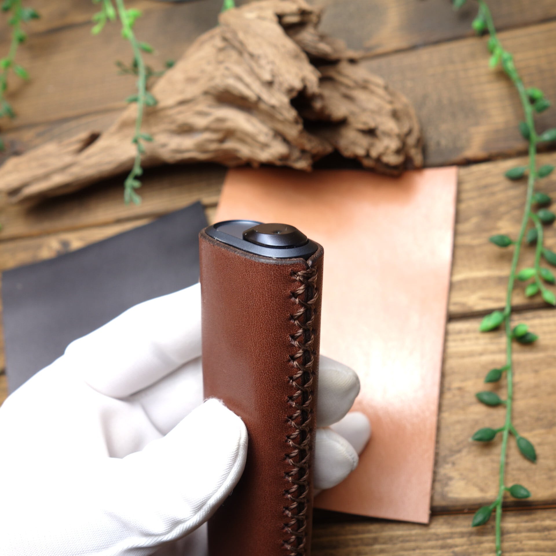 ◇◇【極上栃木レザー】総手縫い IQOS アイコスイルマiワン イルマワン