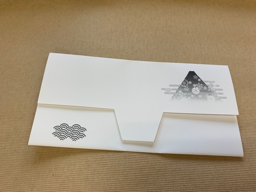 （120枚入り）”和ごころ　紙製　使い捨てマスクケース”　【抗菌　ちょこっと　マスクケース】富士山柄　”飲食店様・旅館・ホテルに”
