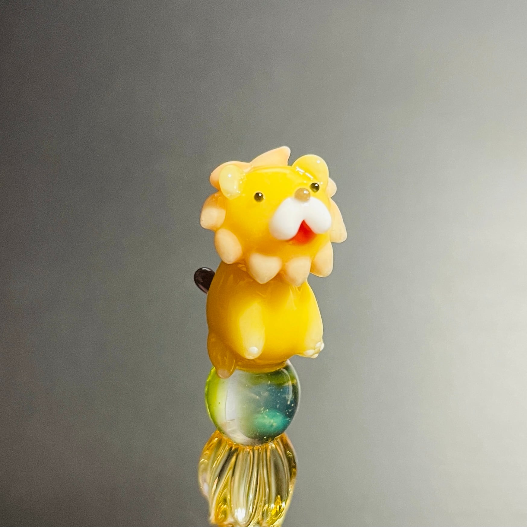 2021高い素材 paraglass Animal pen glass Animal glass pen ライオン
