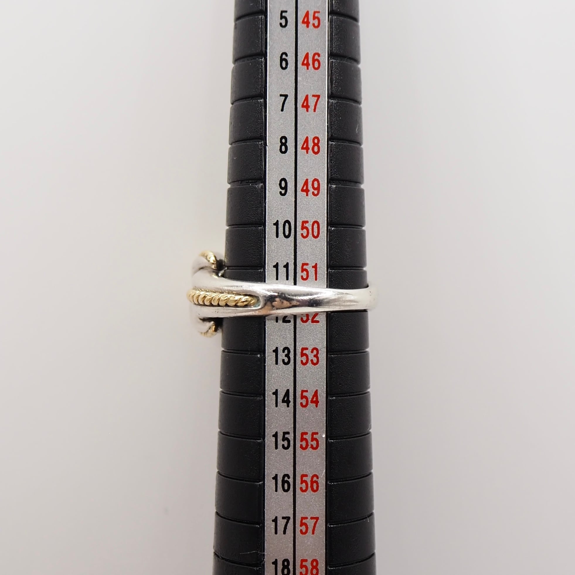 Tiffany&Co. 約11号 シグネチャーコンビリング K18 シルバー925