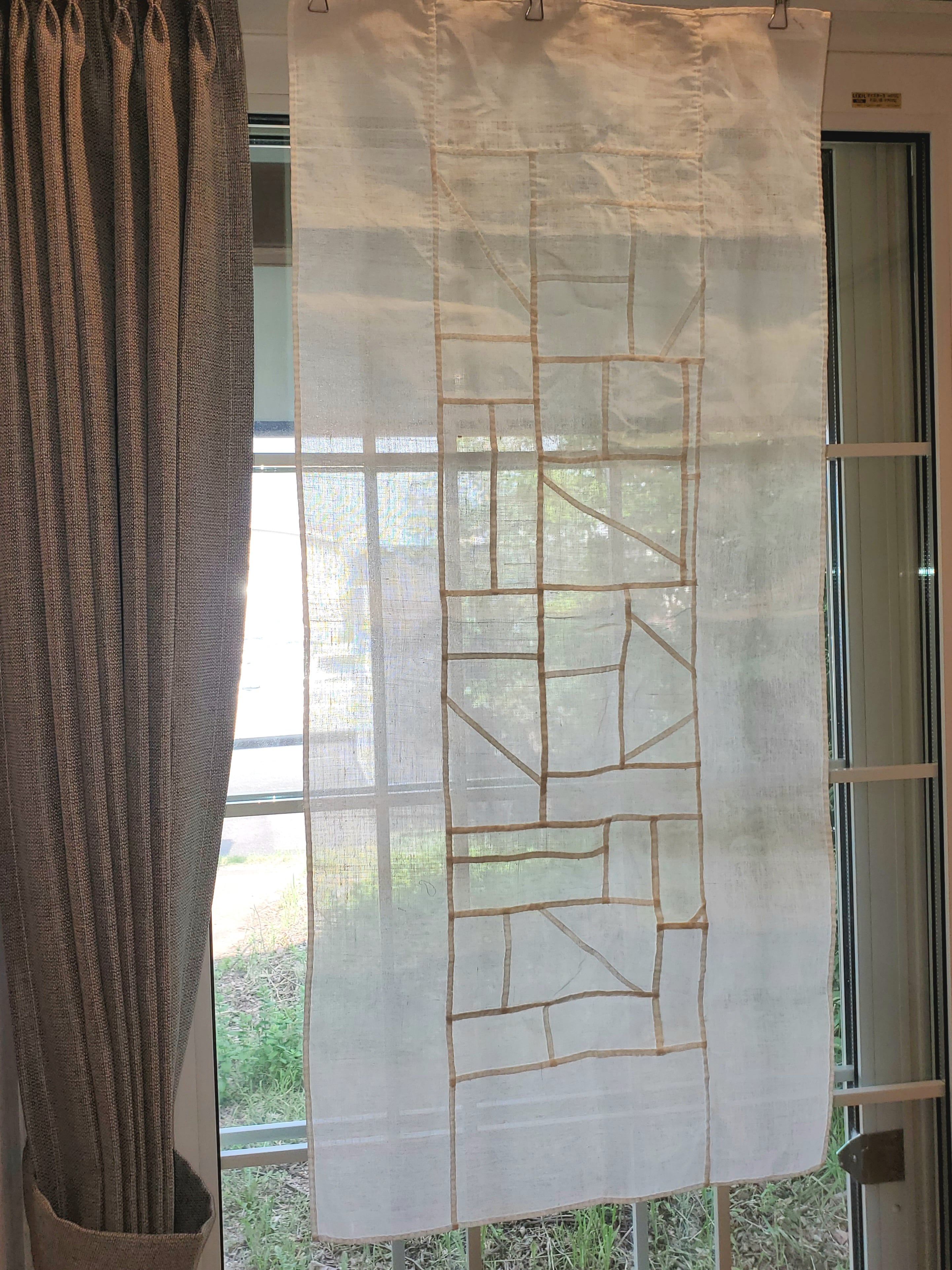 韓国 ロングポジャギ 45×100cm 現行品 ホワイト 手縫い 韓国伝統工芸品