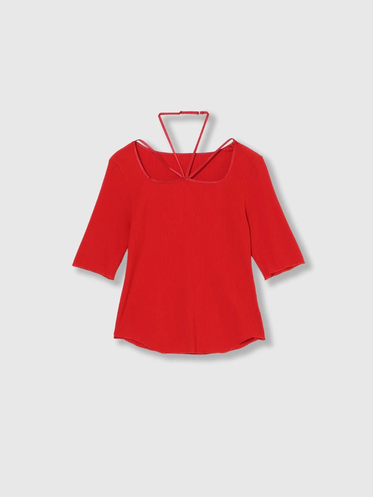 【26SS】THINGS THAT MATTER シングスザットマター / リブトップス / CHOKER STRAP SQUARE TOPS - 10