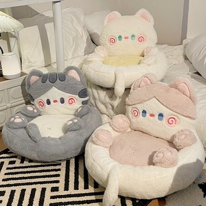 【PET】ネコ抱きしめ形ふわふわベッド