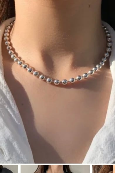 Sea'ds Mara Combination ball chain Bracelet mix / Silver Sea'ds Mara Combination ball chain Bracelet mix / Silver