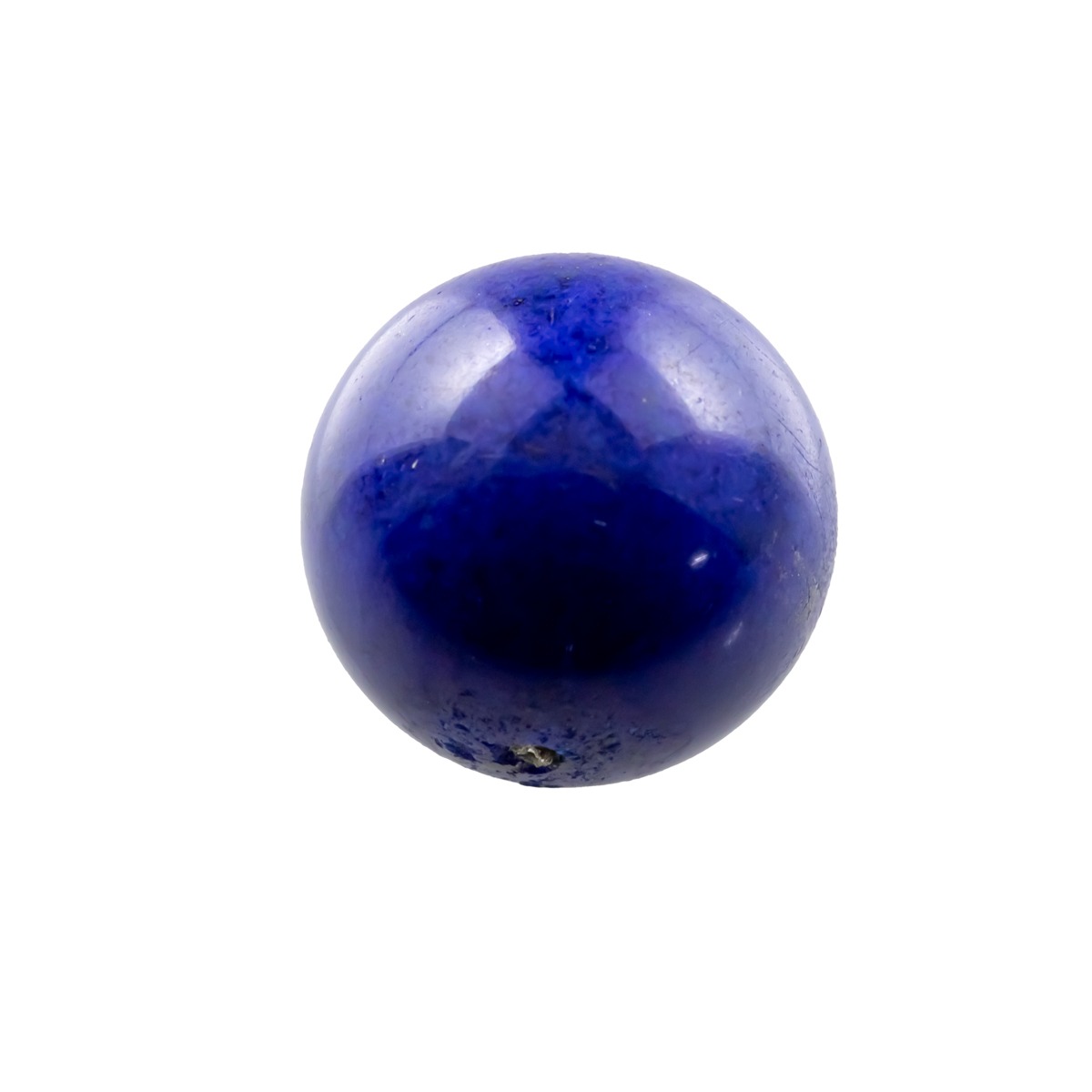 ラピスラズリ ルース 16.285ct 球形 片穴｜瑠璃 12月誕生石 天然石 