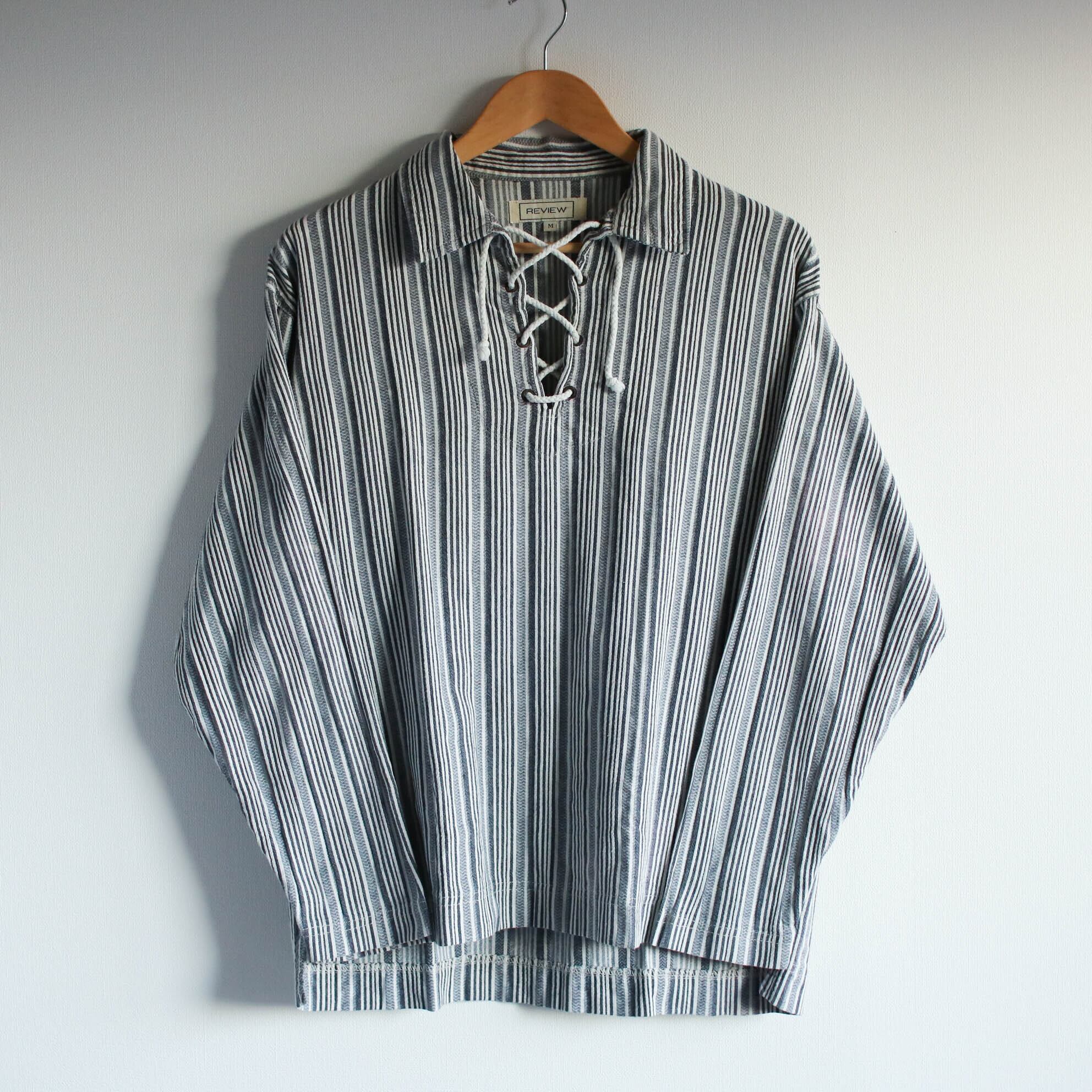 lace up shirt 古着 シャツ