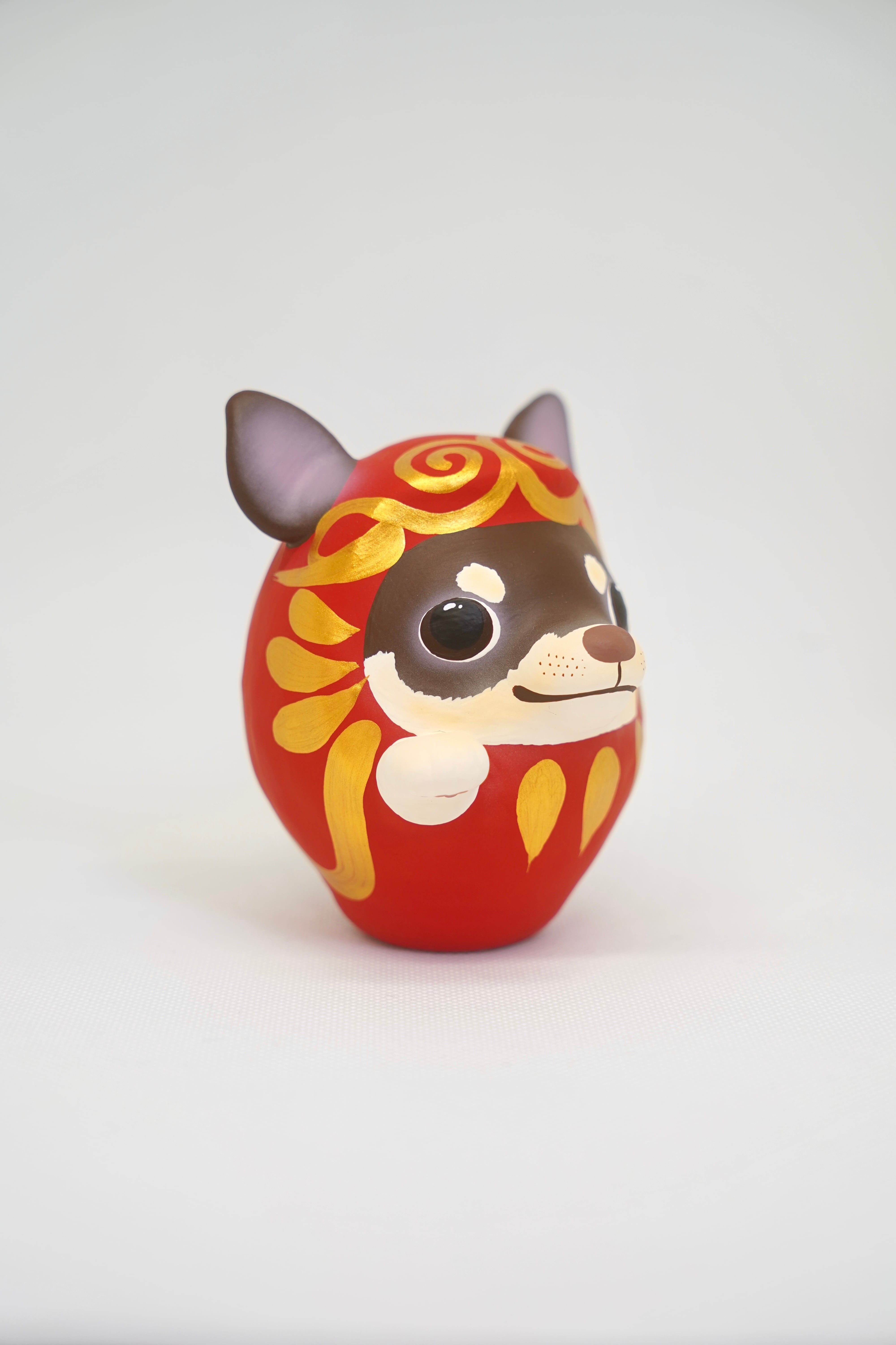 チワワだるま【チョコタン】右手 | だるま屋 るもん