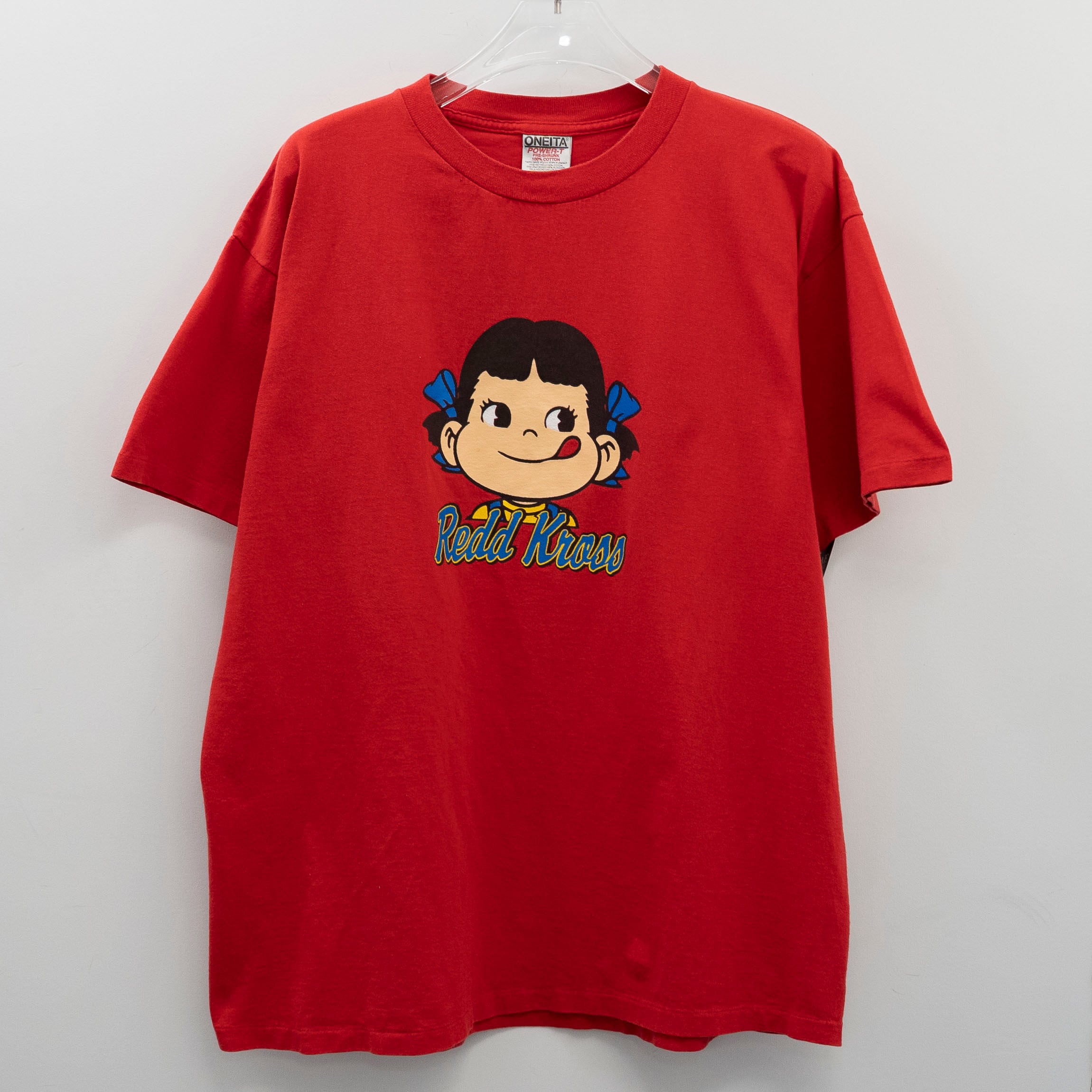Red kross " Peco Chan " Oneita XL 【A7-57】