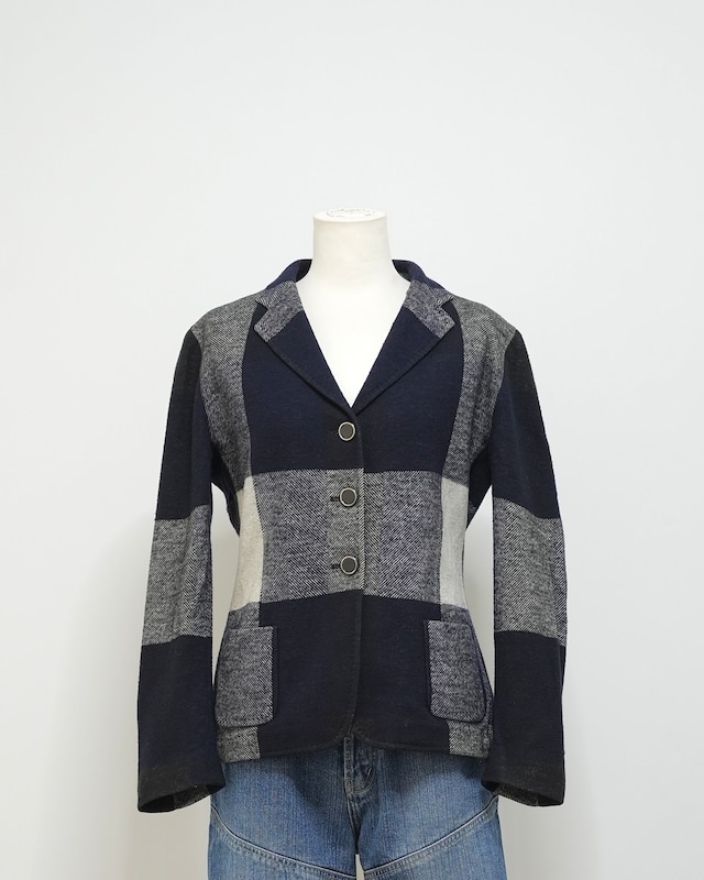 wool check jacket / euro vintage(ITALY)