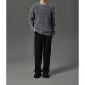 クルーネック リブ編みニット af0020