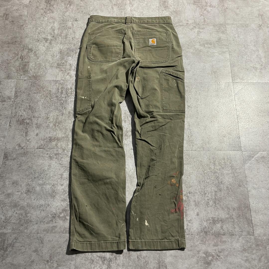 20s モスグリーン ダブルニー カーハート Carhartt 30×30 | ib2