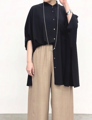 【NUS】リッチジョーゼット　オーバードルマンチュニック　652-35515