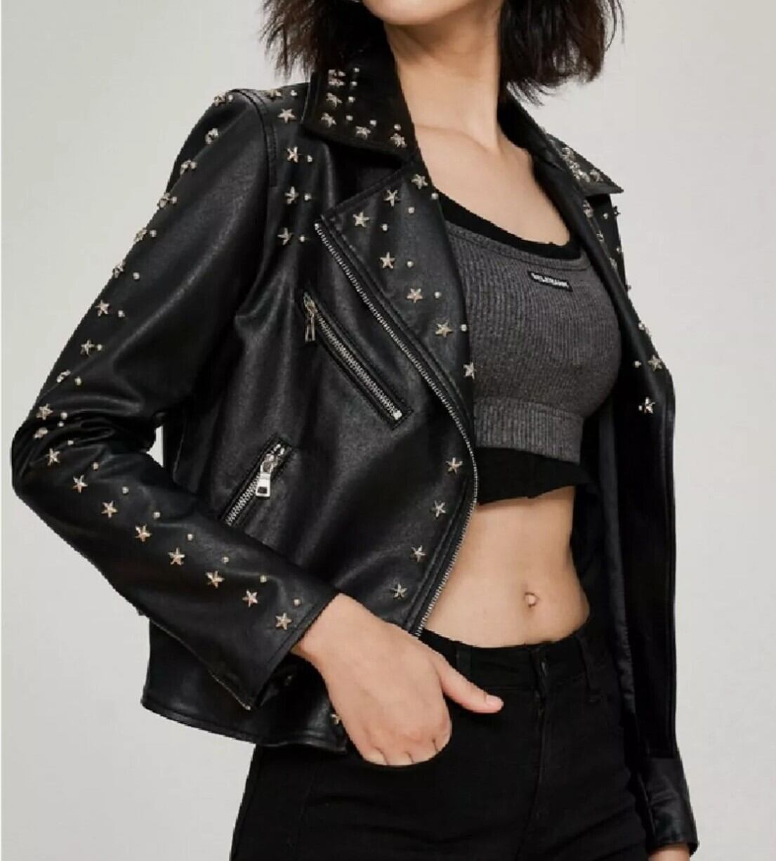 ヤギ革ユーズド加工ビンテージスタイルジャケット Goat Leather