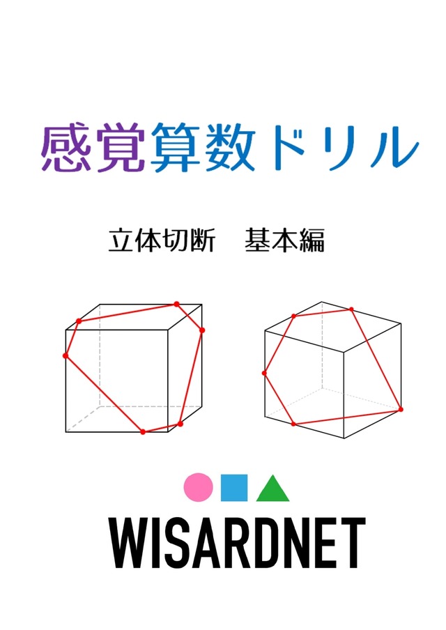 感覚算数ドリル 立体切断 基本編