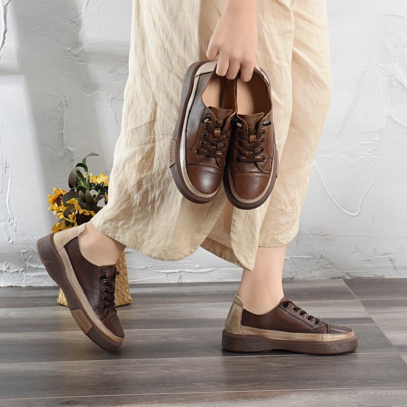 オータムシングルスタンダードレザーレディース 靴 シューズ レトロ 秋物 Yiranxuaディースワード34653014759