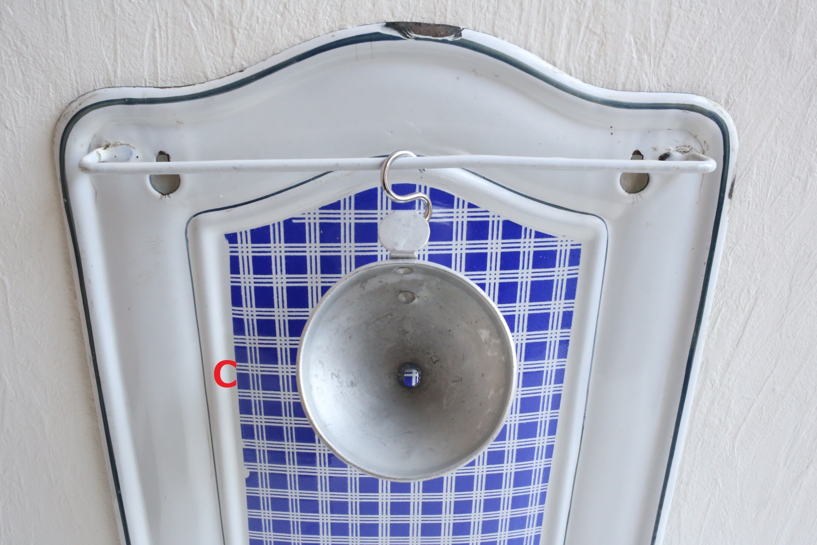 フランスアンティーク アルミ穴あきたらい フランスアンティーク アルミ穴あきたらい