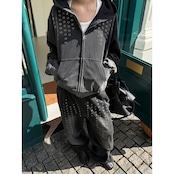 VINTAGE ストリート ウォッシュド スタッズ スウェットパンツ P469