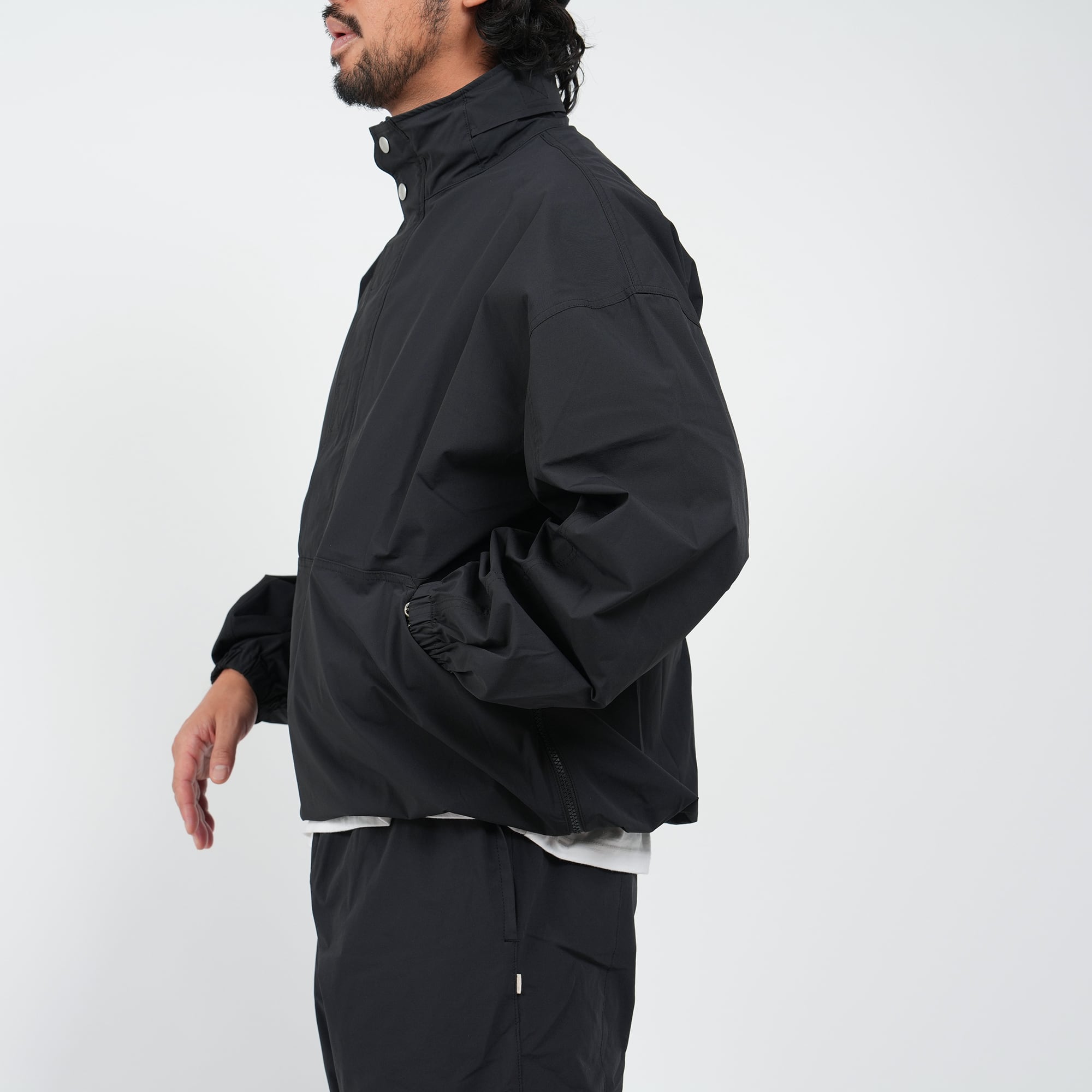 Cordura Nylon Stretch Anorak Hoodie (black)