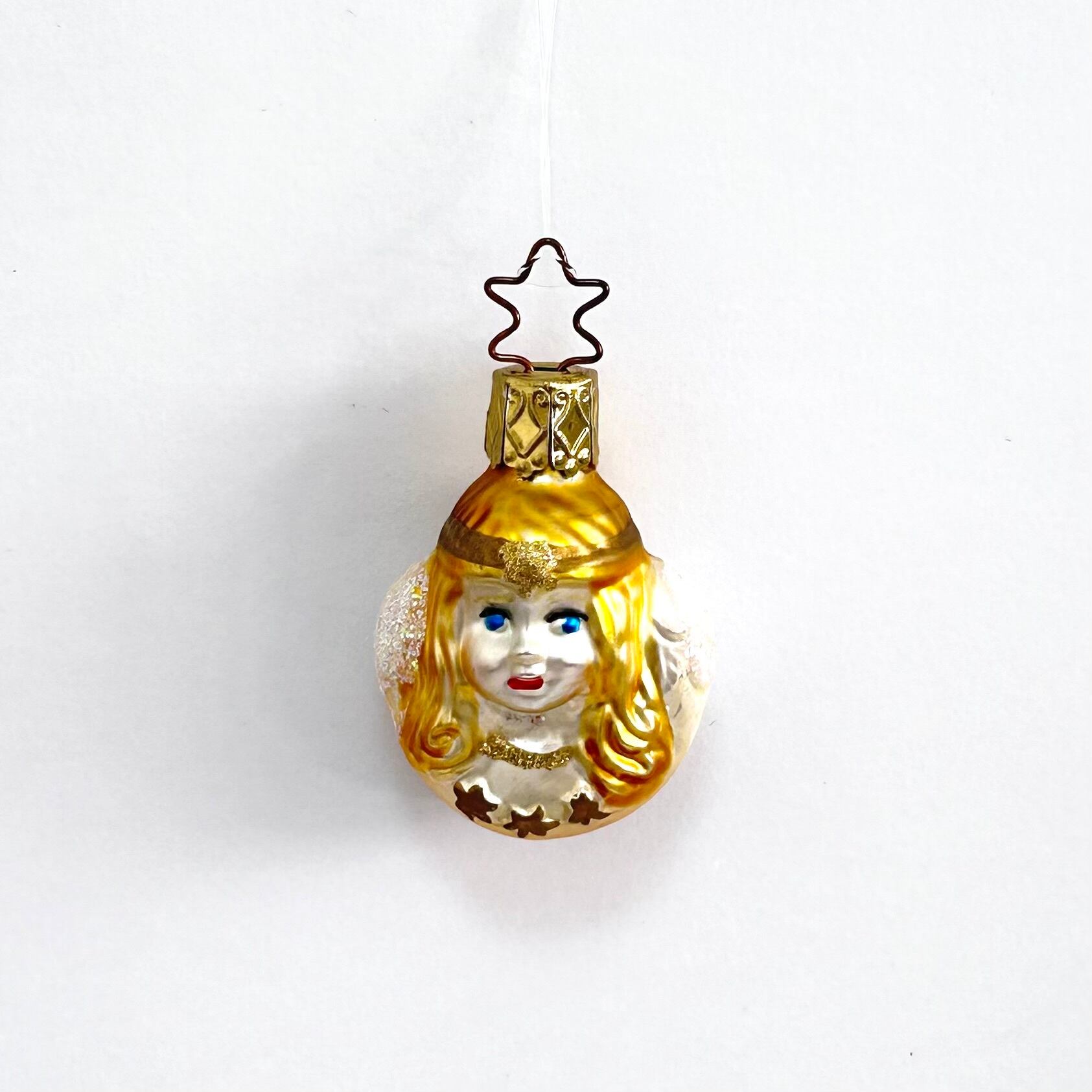 ビンテージ ドイツ INGE-GLAS社 ミニガラスオーナメント 天使