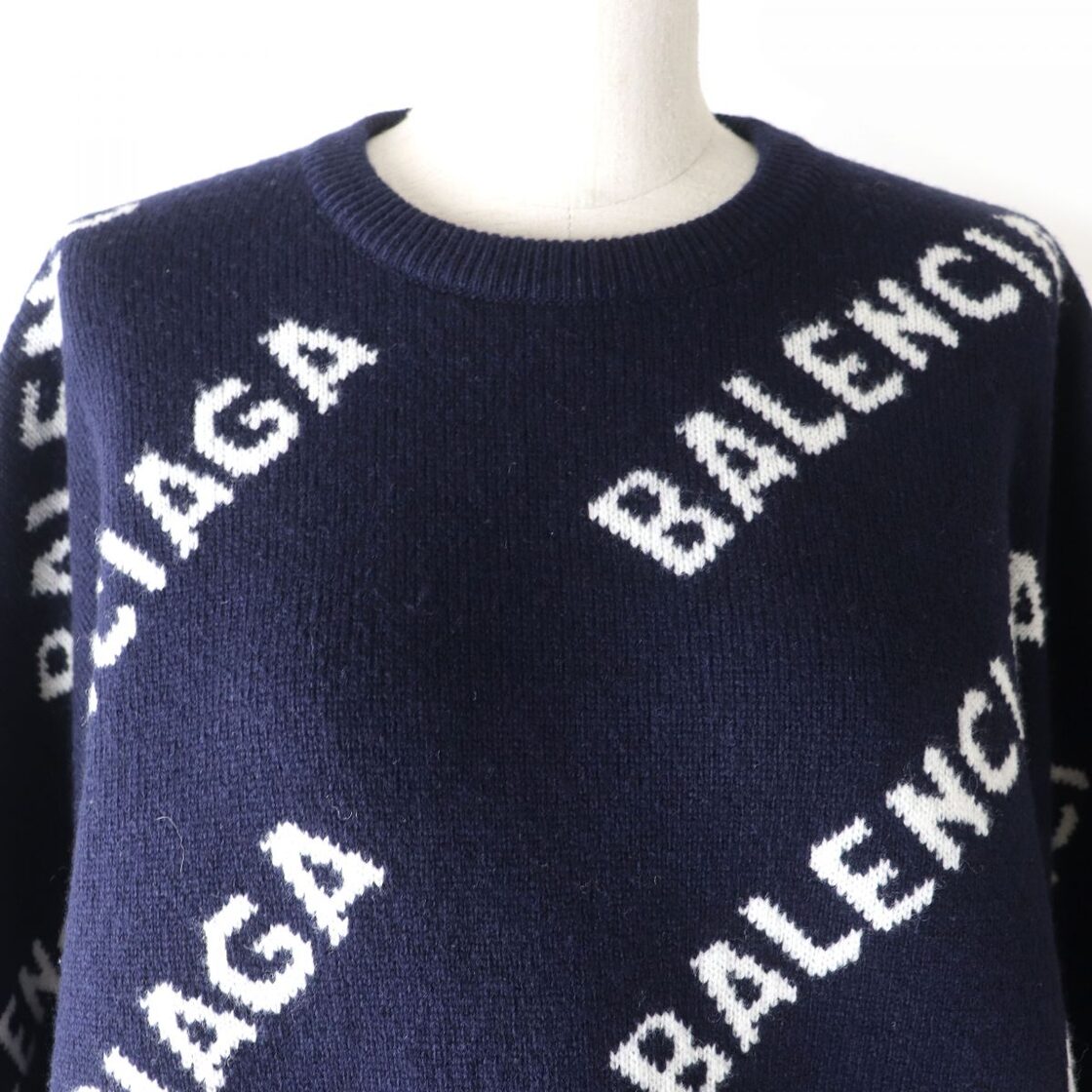 極美品△正規品 BALENCIAGA バレンシアガ 20SS 620983 ALLOVER LOGO  