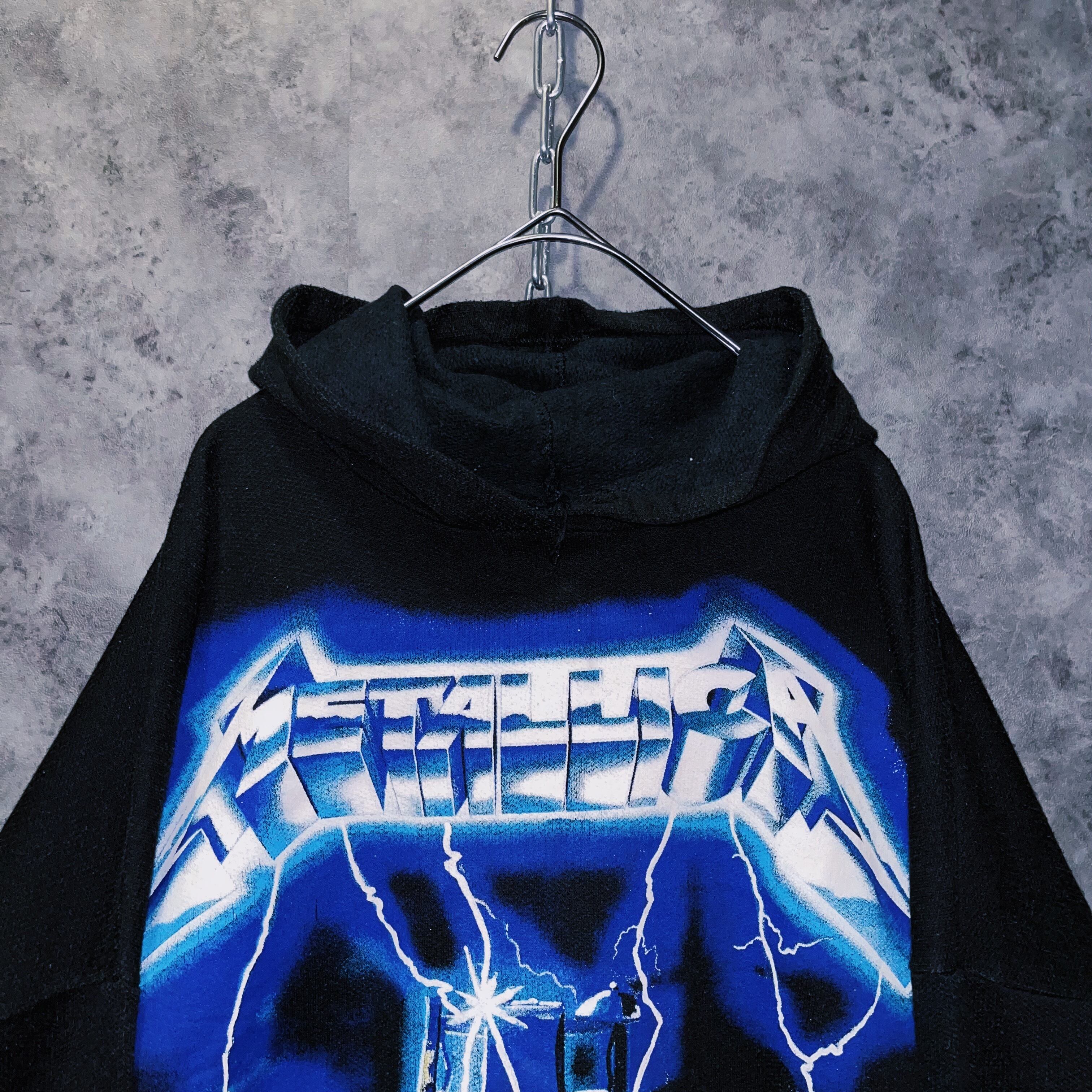 doppio】vintage “METALLICA” Ride the Lightning”logo print design
