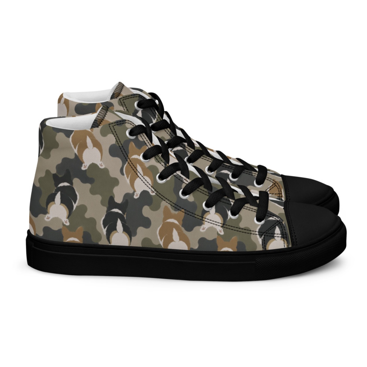 WIGGLE CAMO High-Top Sneakers(Women’s)  [S0001]