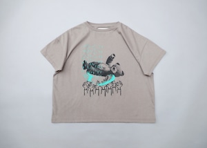 【26SS】michirico(ミチリコ)Bear T グレージュ(S/M)Tシャツ くま