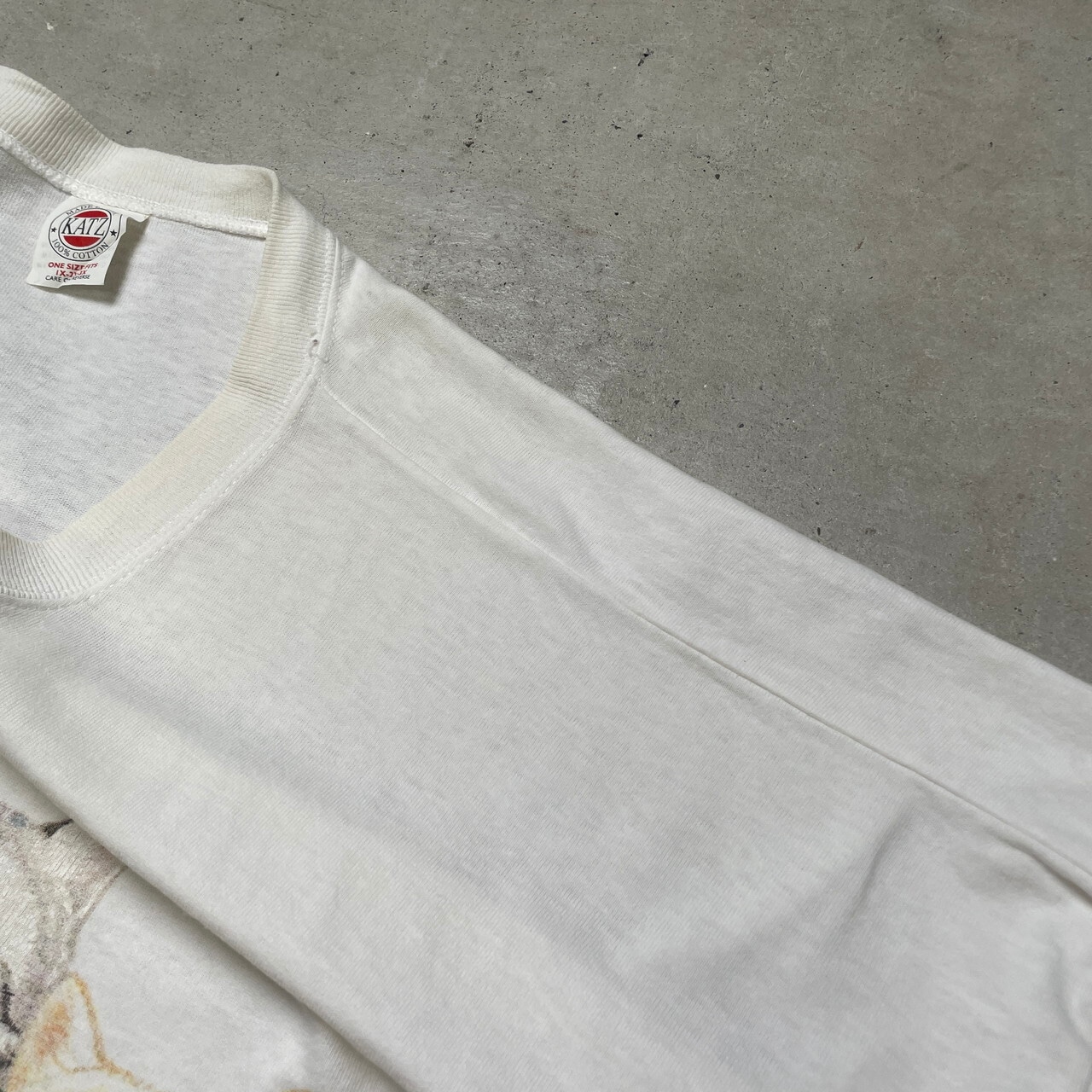 90年代 USA製 KATZ 猫 アート アニマル プリント Tシャツ メンズ3XL 