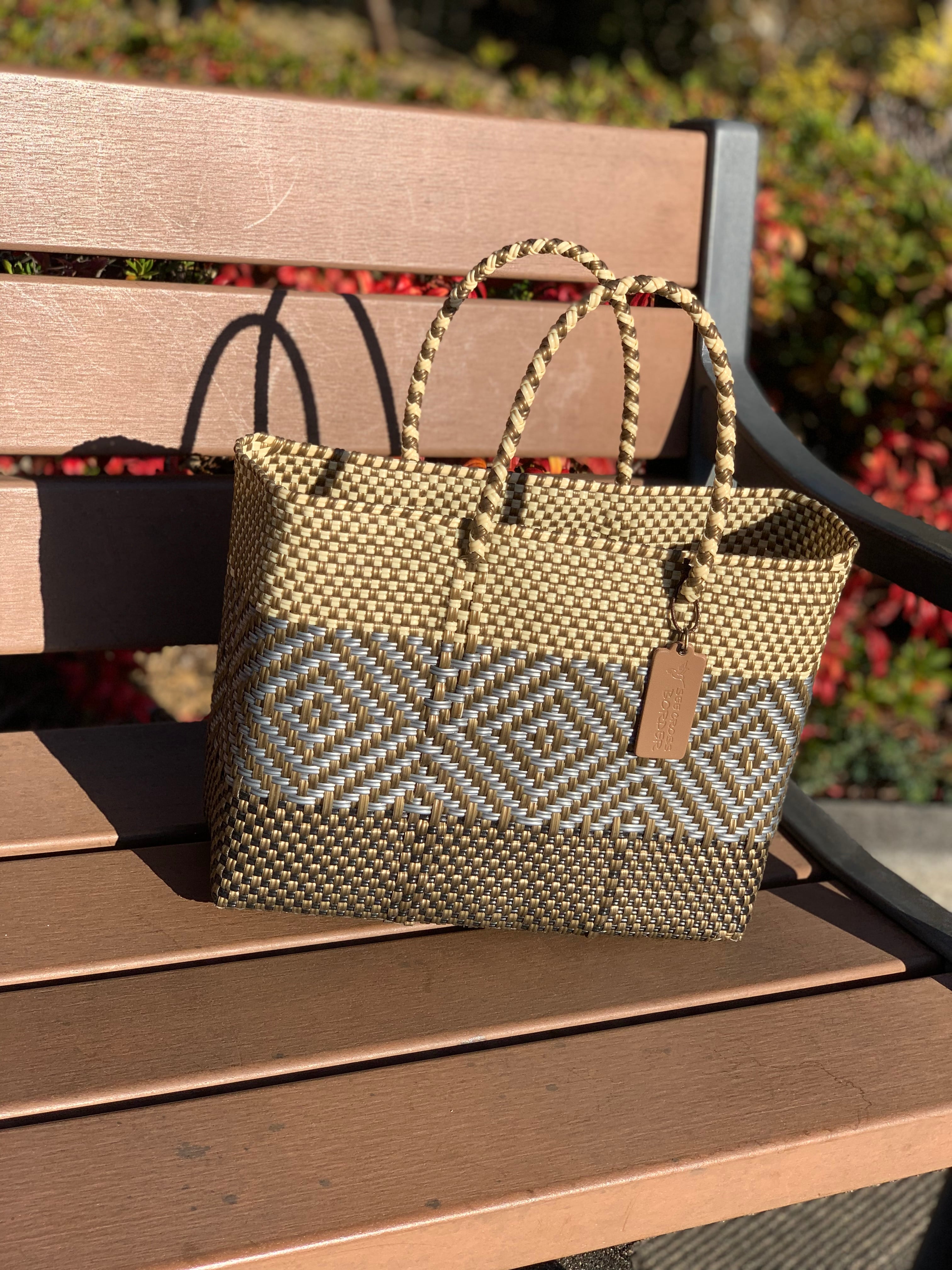 XS Mercado Bag (Normal handle) Brown/Gold/Silver/Black | SEE CROSS