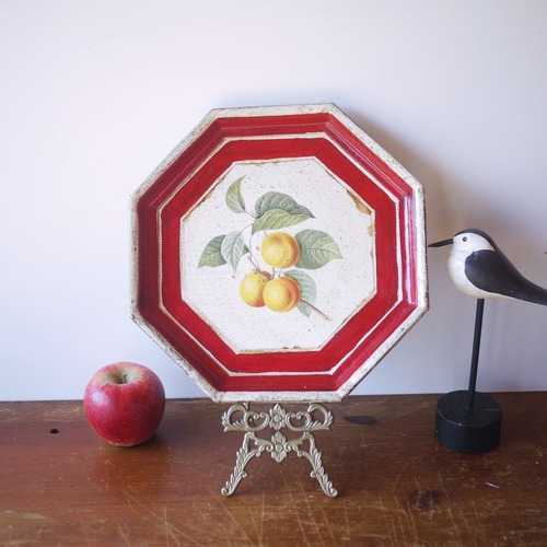 ボタニカルデザイン　アプリコットトレイ　イタリア