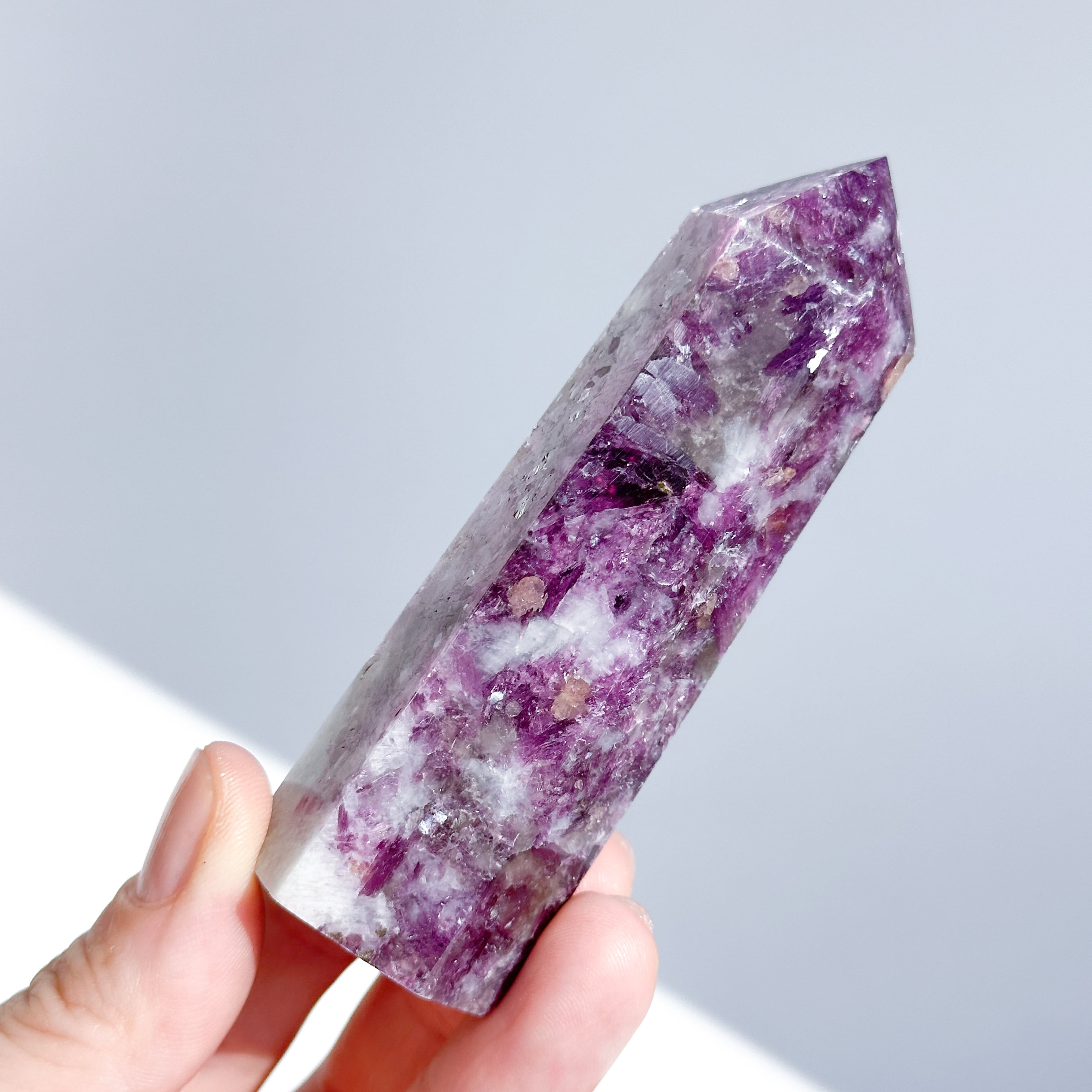 レピドライト タワー35◇ Lepidolite ◇天然石・鉱物・パワーストーン