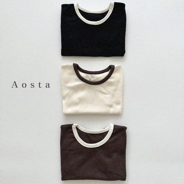 «予約»«Aosta» リブカットソー 3colors