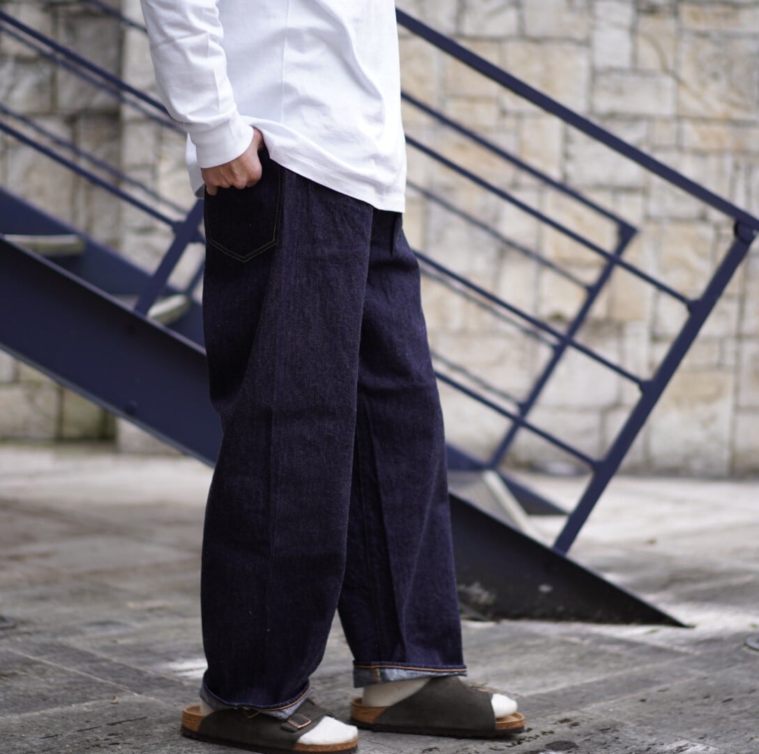 【希少・即完サイズ】COMOLI 5P denim サイズ2 NAVY