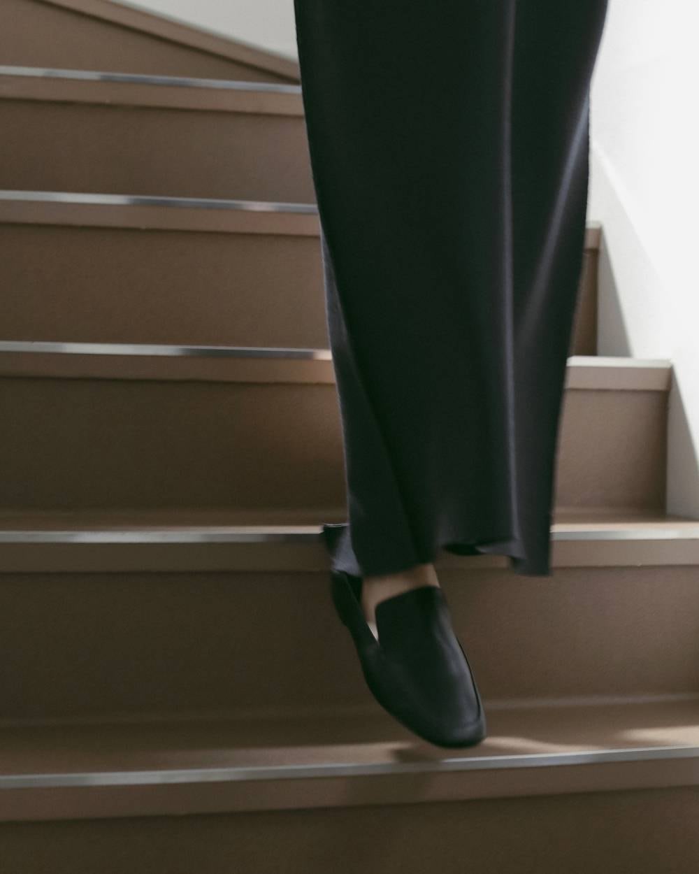 anuke 】Ecoleather Flat Loafers | valance 福井｜レディース