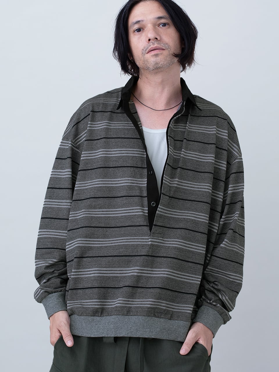 EGO TRIPPING (エゴトリッピング) GLOWSTRIPE RAGER ラガーシャツ