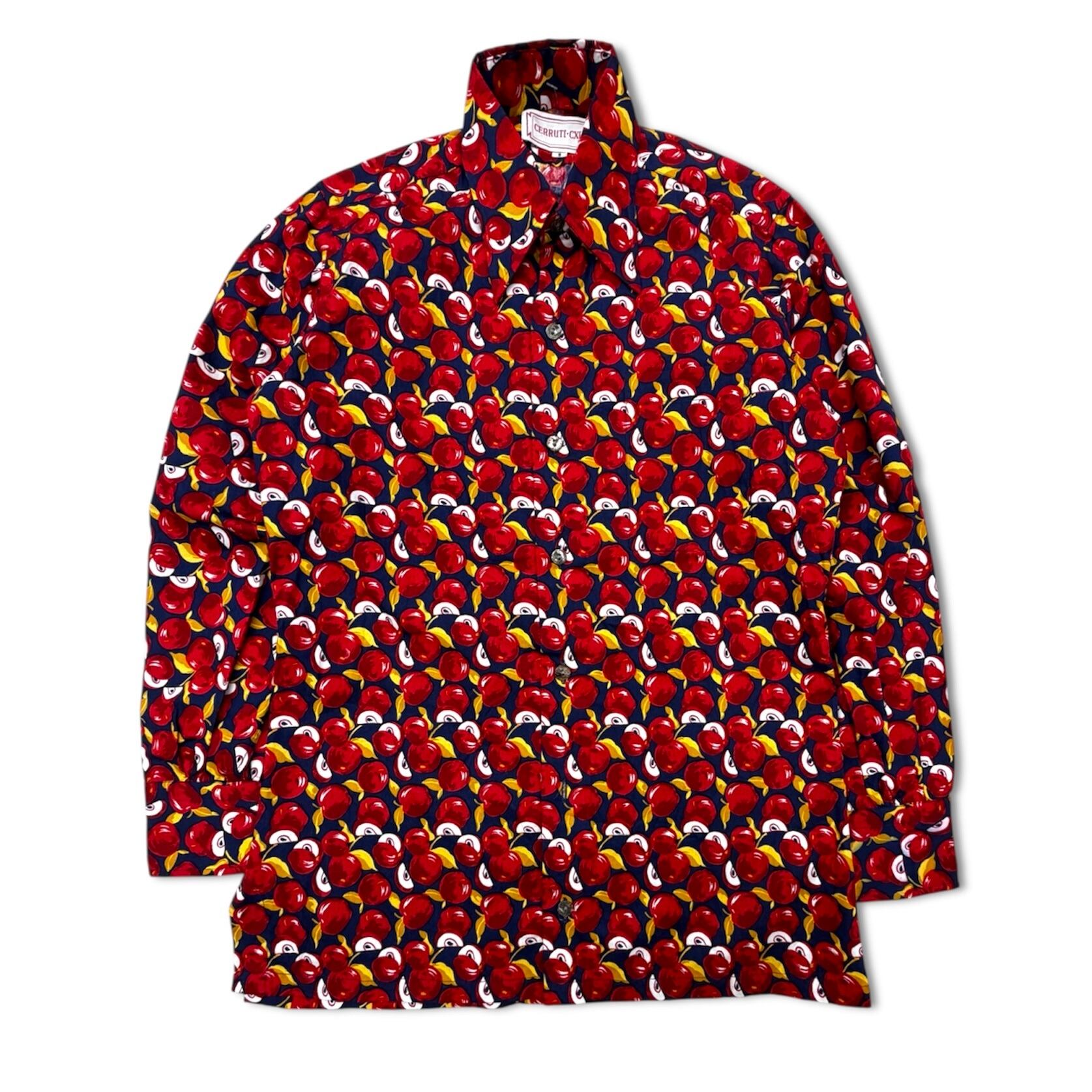 Vintage70's 人柄シャツ VINTAGE】70s vintage shirt リンゴ柄 シャツ | no pain no gain(ノー