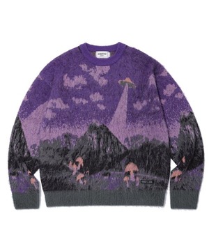 [CRITIC] UFO HAIRY KNIT PURPLE