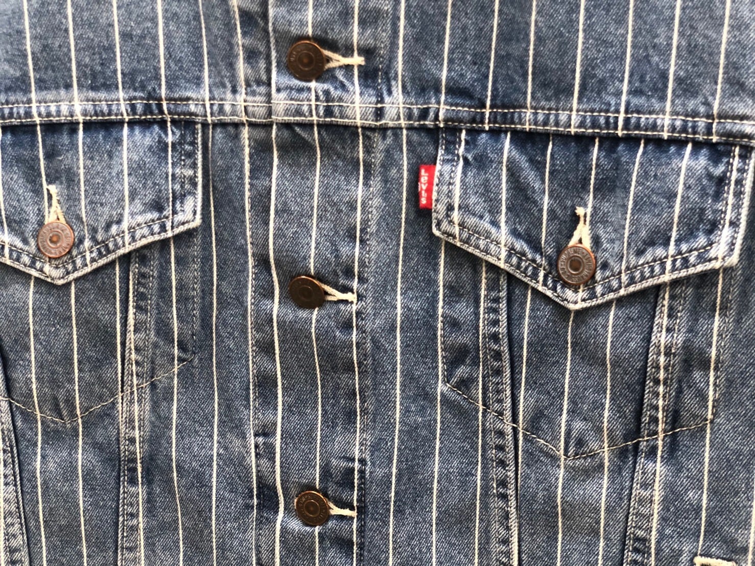 Supreme Levi’s Pinstripe Trucker Jacket